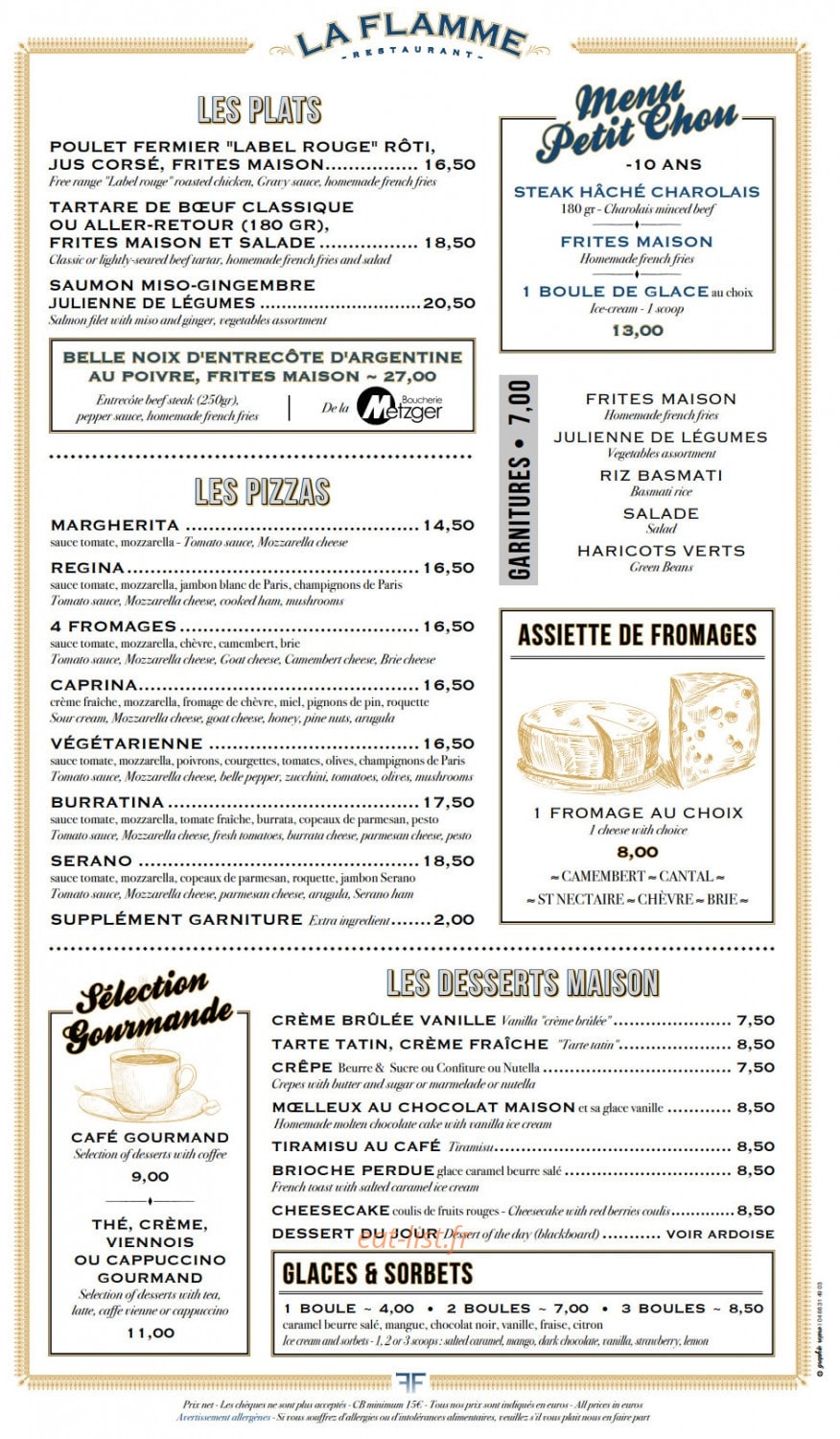 La Flamme — carte page 16