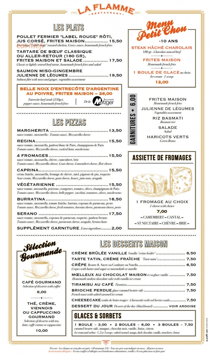 La Flamme — carte page 2