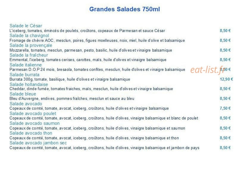 La Fromagette — carte page 5