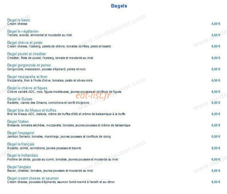 La Fromagette — carte page 1