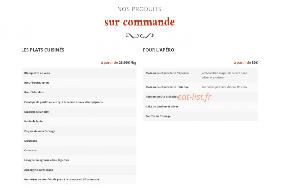 La Rôtisserie Parfumée — carte page 4
