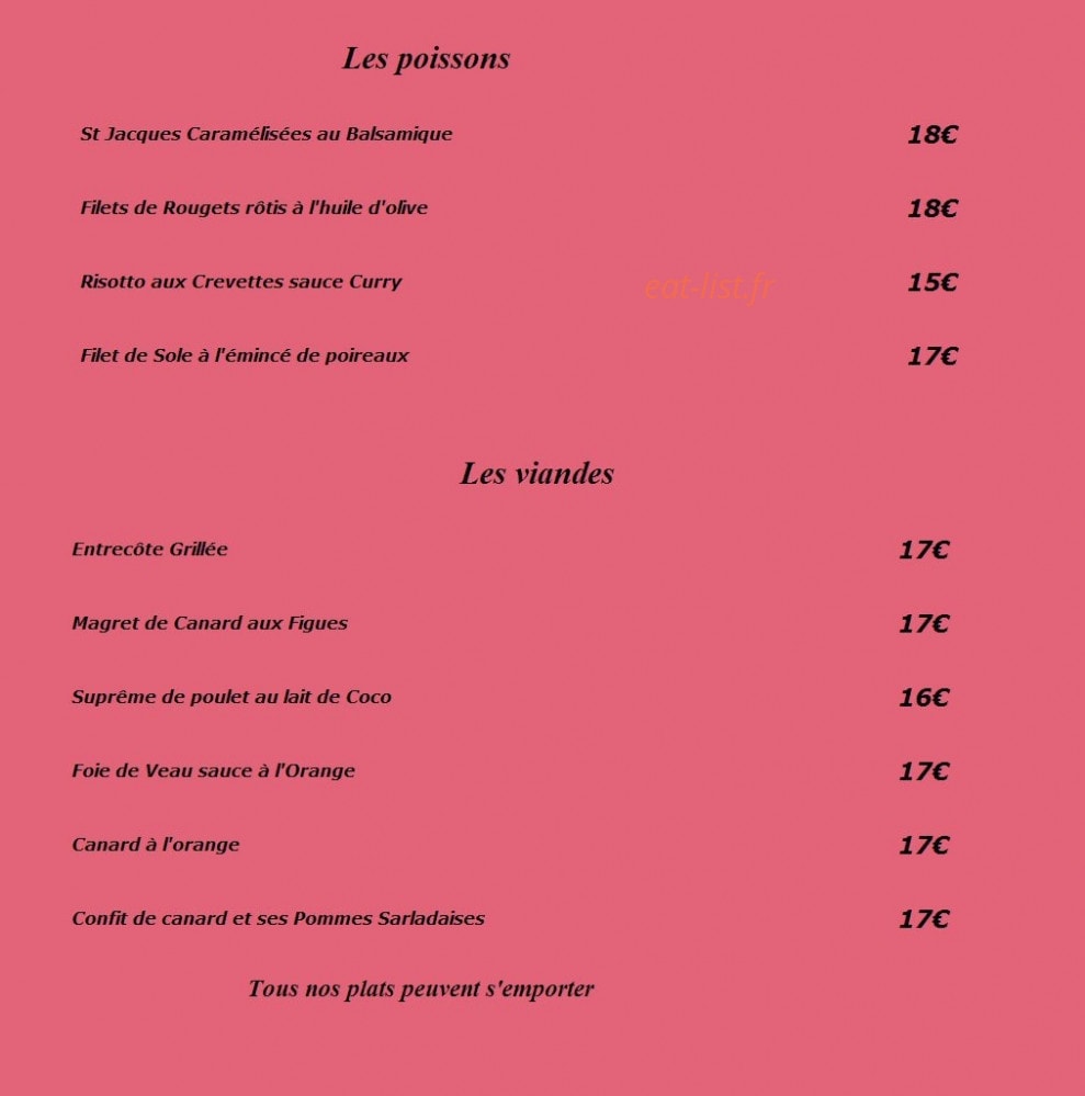 Le 27 Gourmand — carte page 3