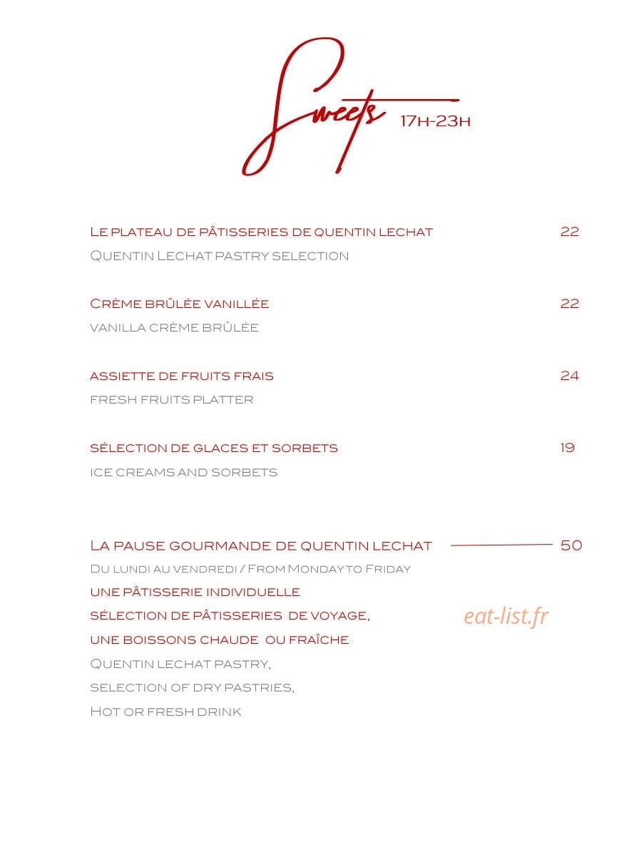 Le Bar Long — carte page 8