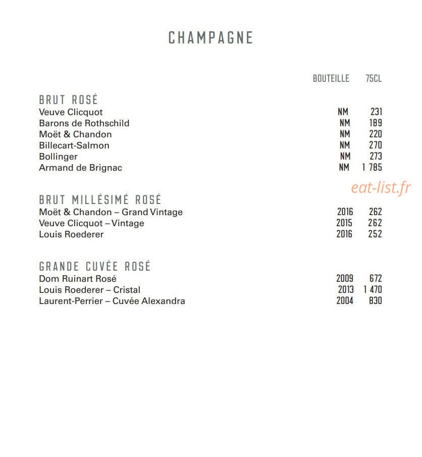 Le Bar — carte page 9