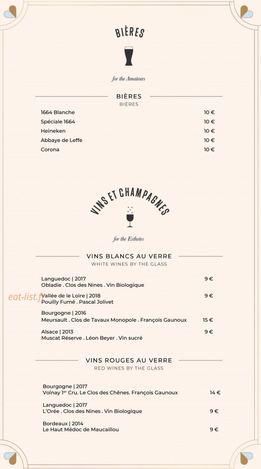 Le Bayadère — carte page 9
