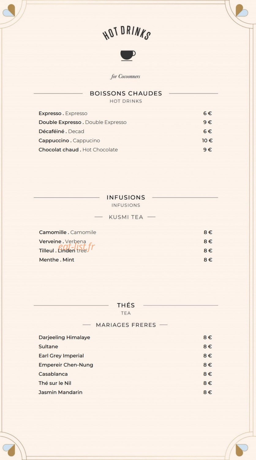 Le Bayadère — carte page 8