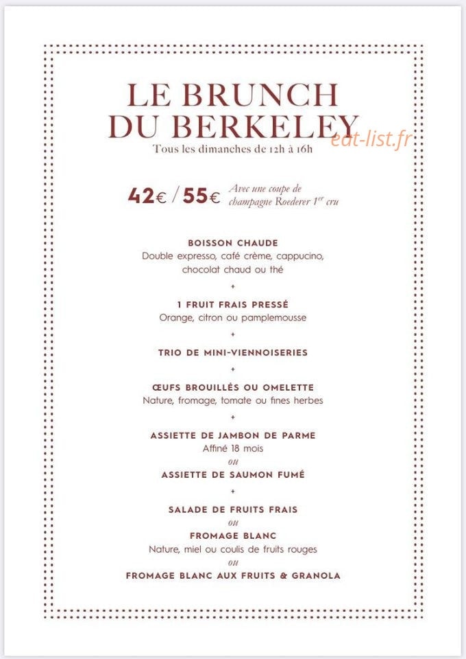 Le Berkeley — carte page 3