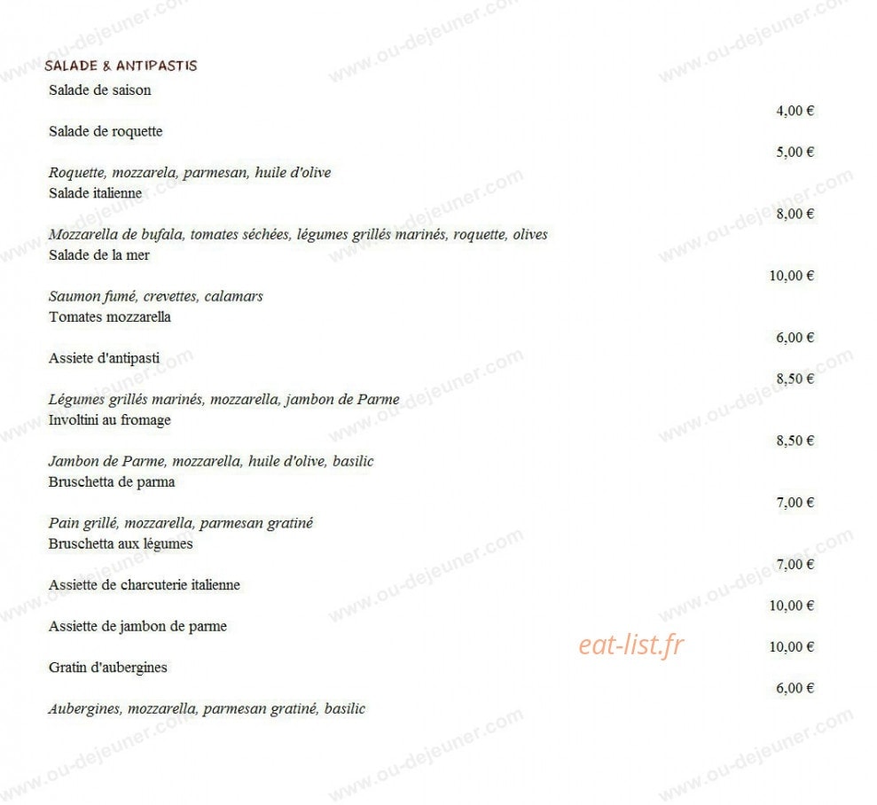 Le Bigado — carte page 1