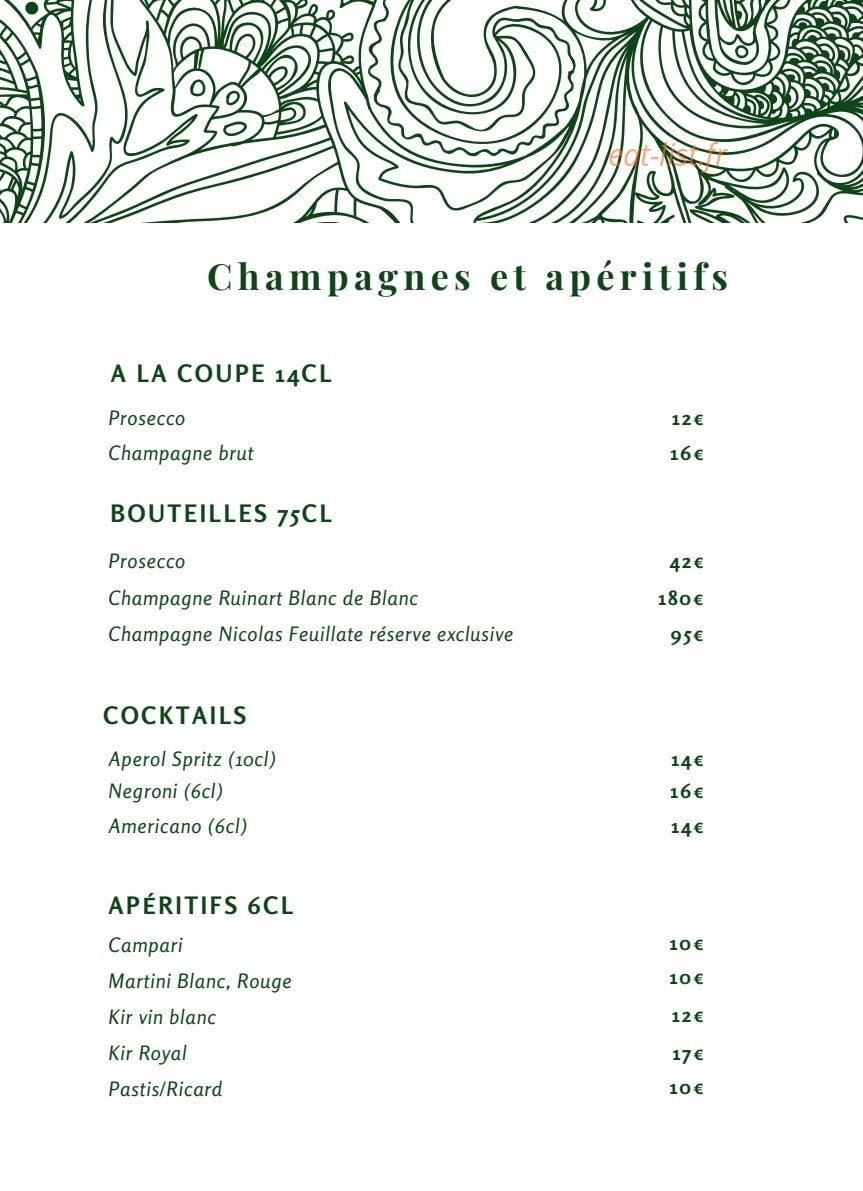 Le Boccador — carte page 6