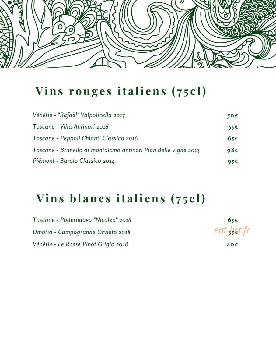 Le Boccador — carte page 11
