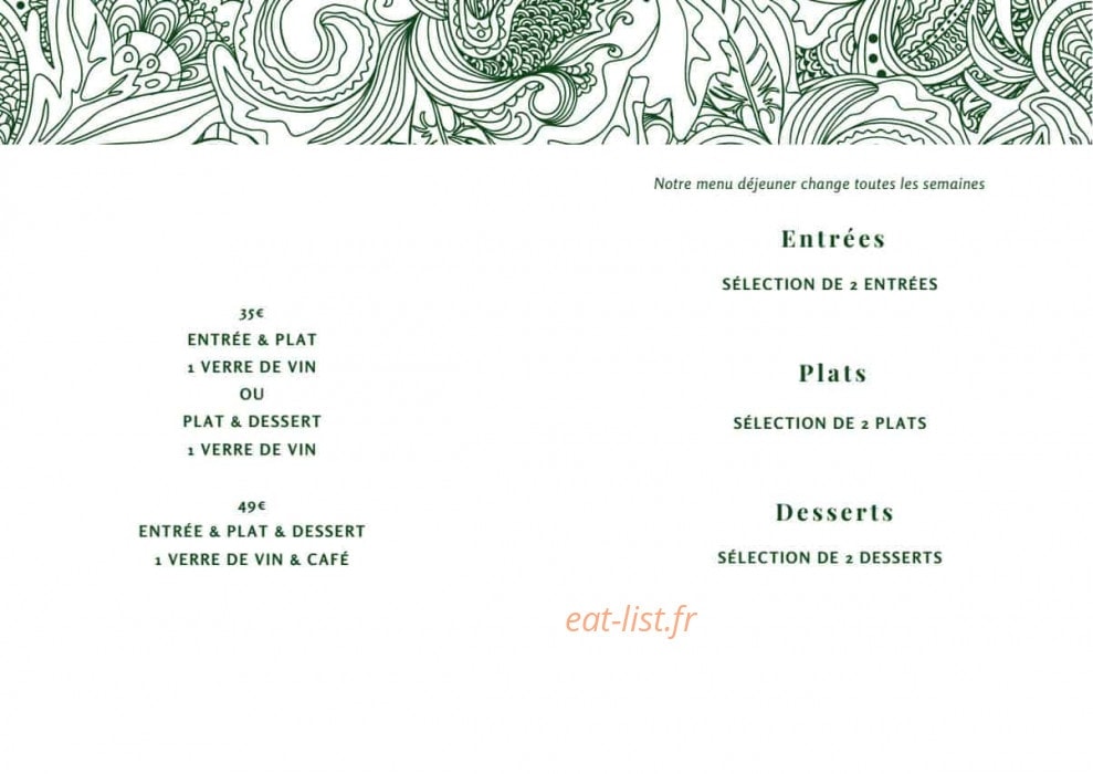 Le Boccador — carte page 2