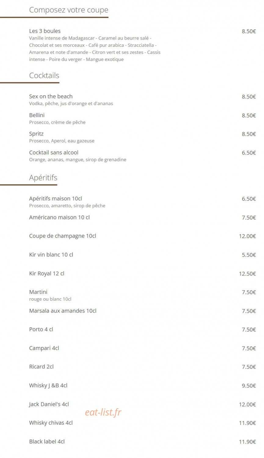 Le Carpaccio — carte page 5