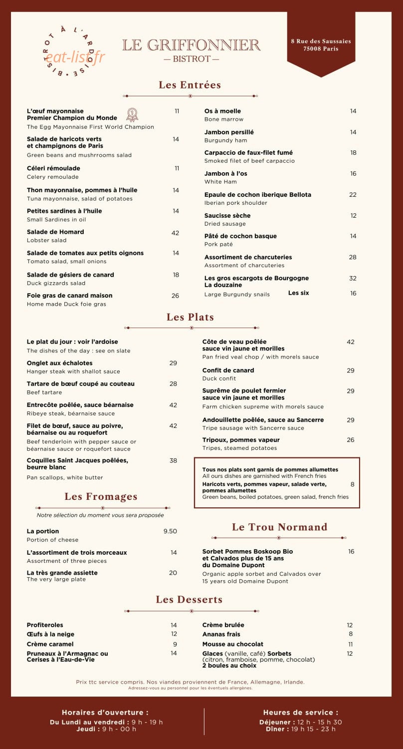 Le Griffonnier — carte page 1