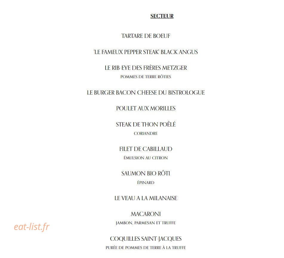 Le Magnifique — carte page 2