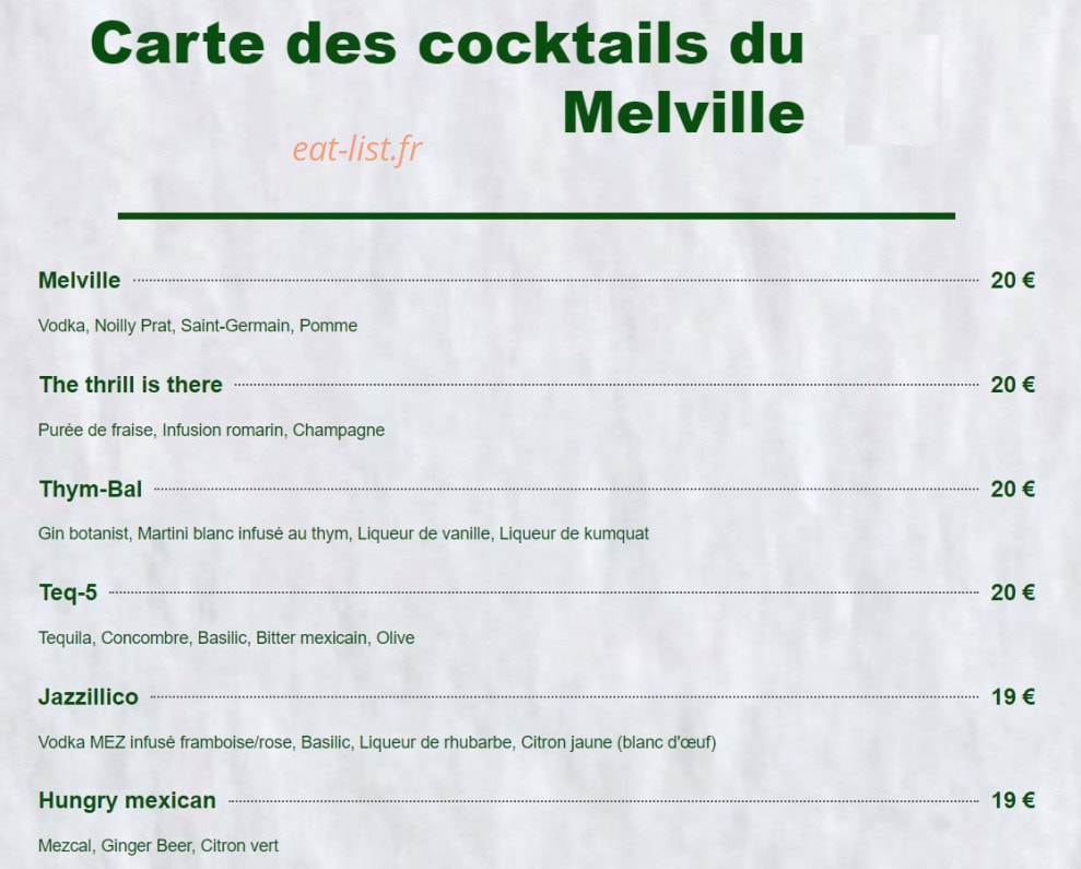 Le Melville — carte page 2