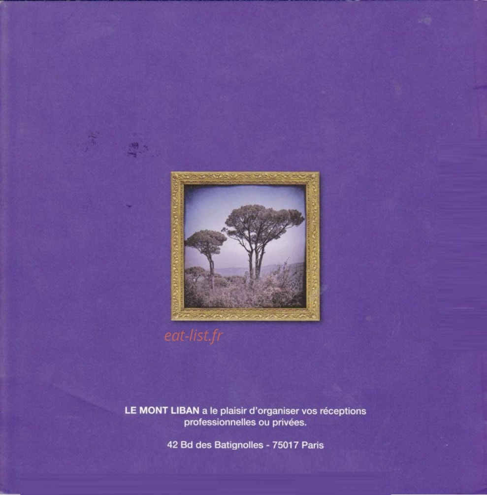 Le Mont Liban — carte page 8
