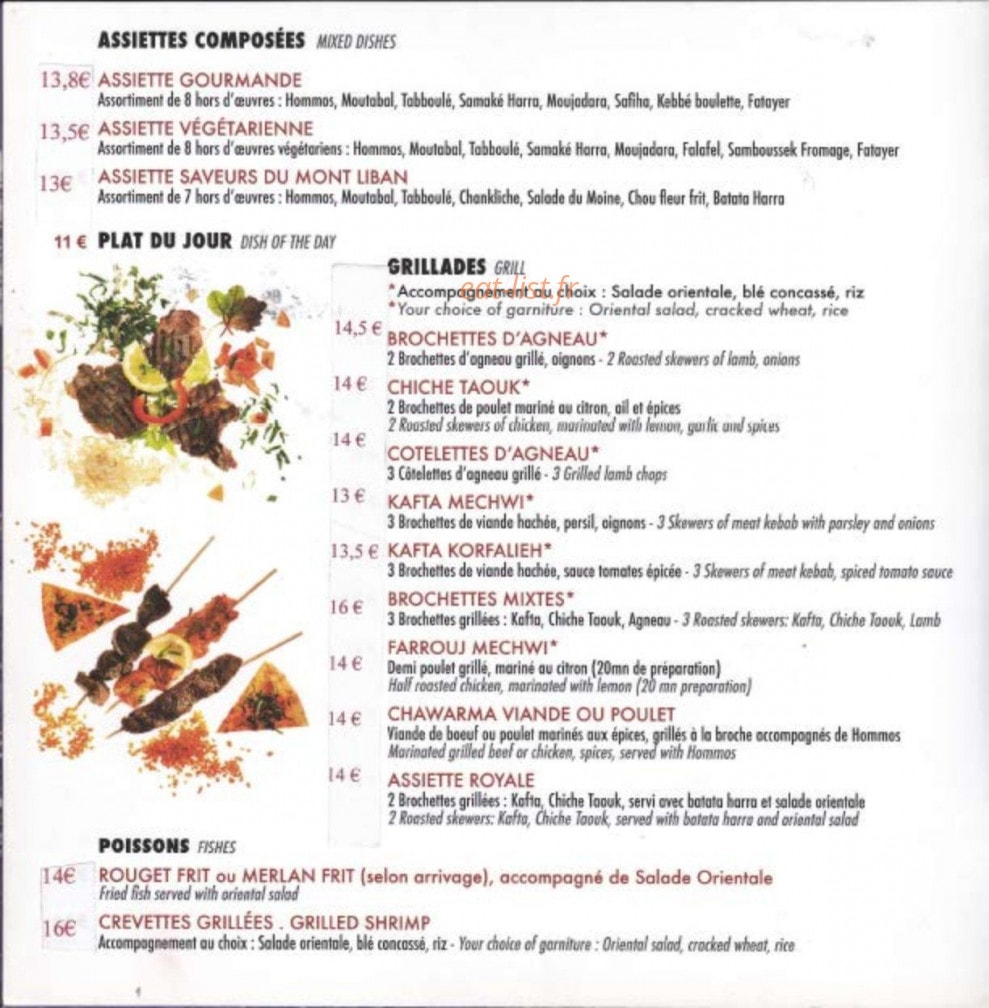 Le Mont Liban — carte page 6