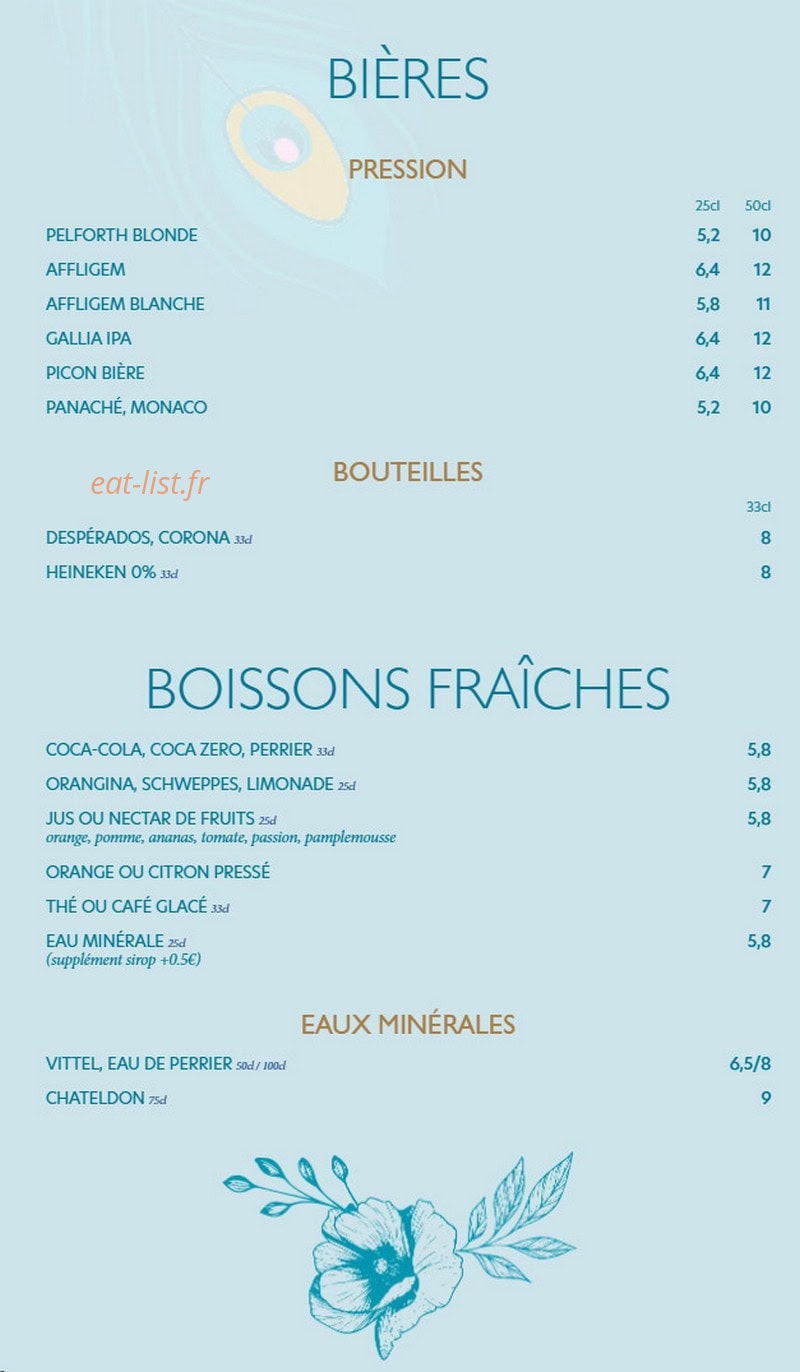 Le Paon — carte page 8