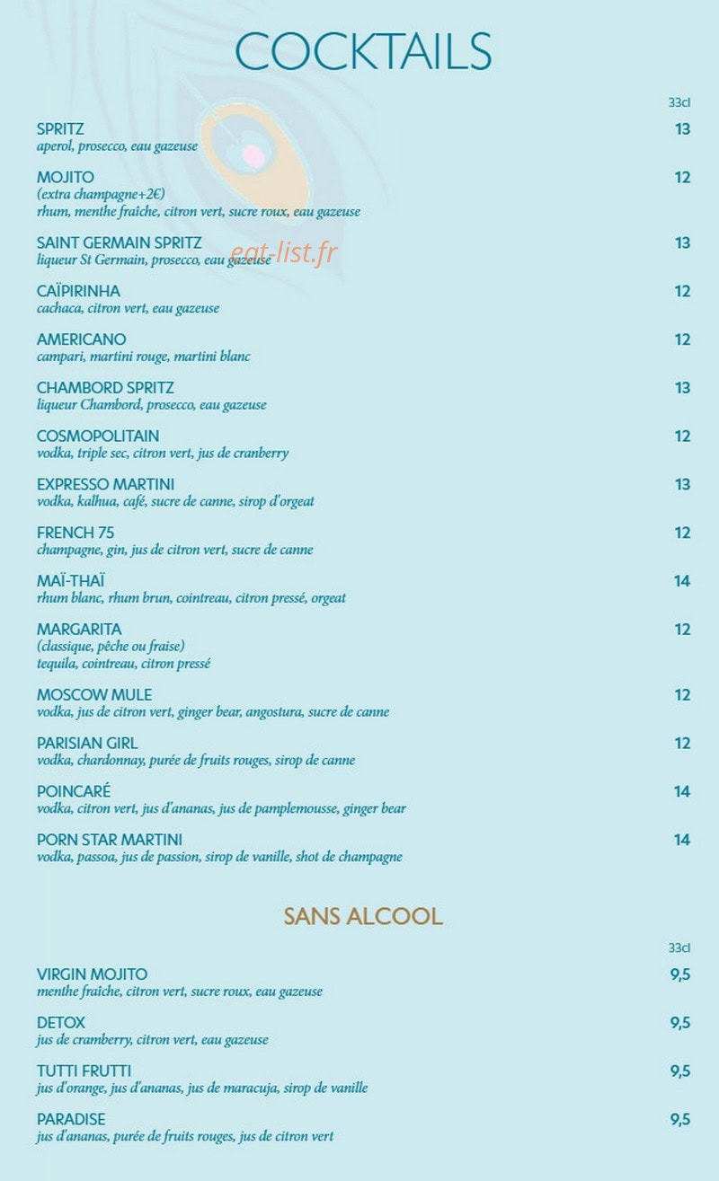 Le Paon — carte page 7
