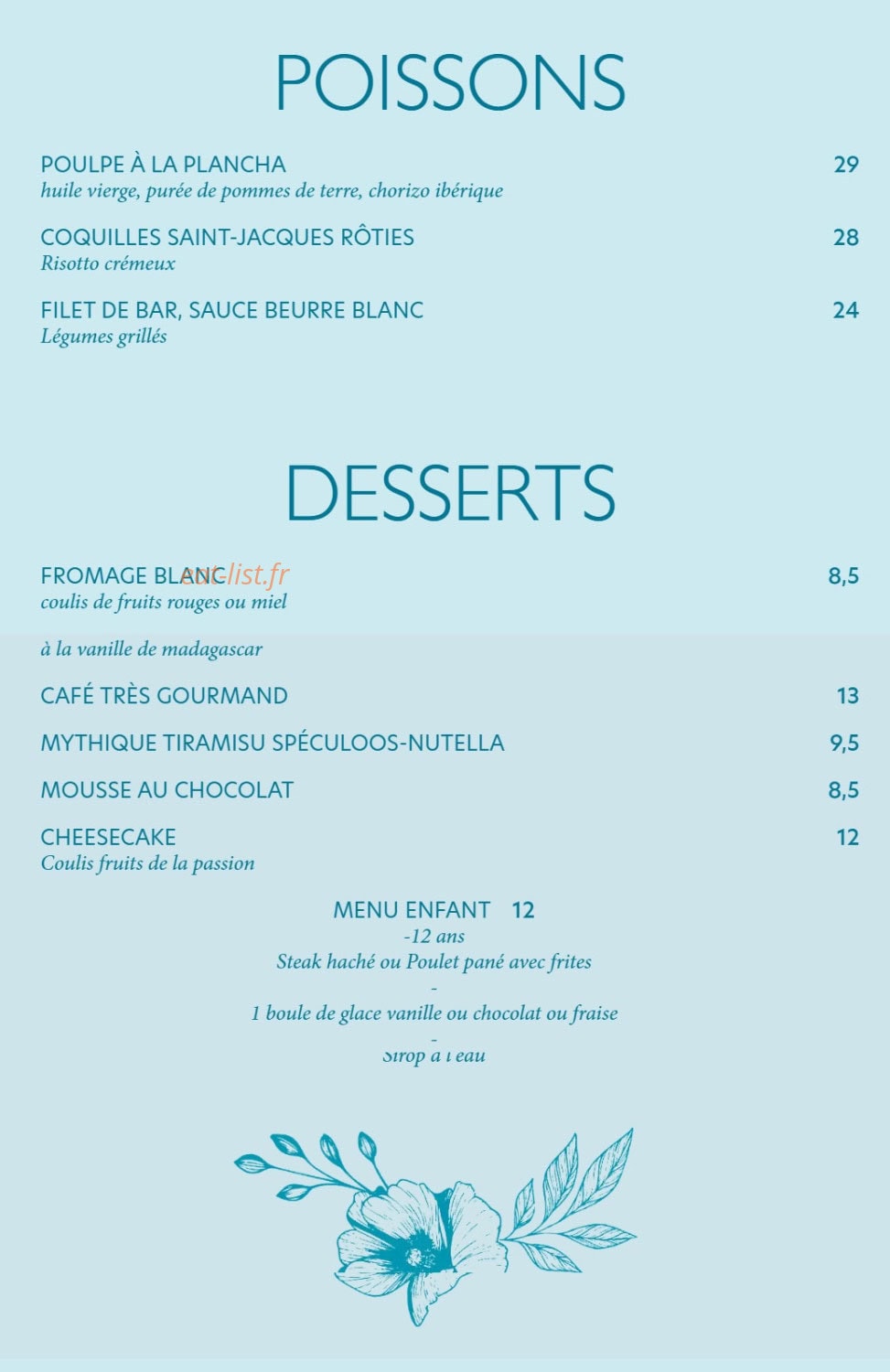 Le Paon — carte page 4