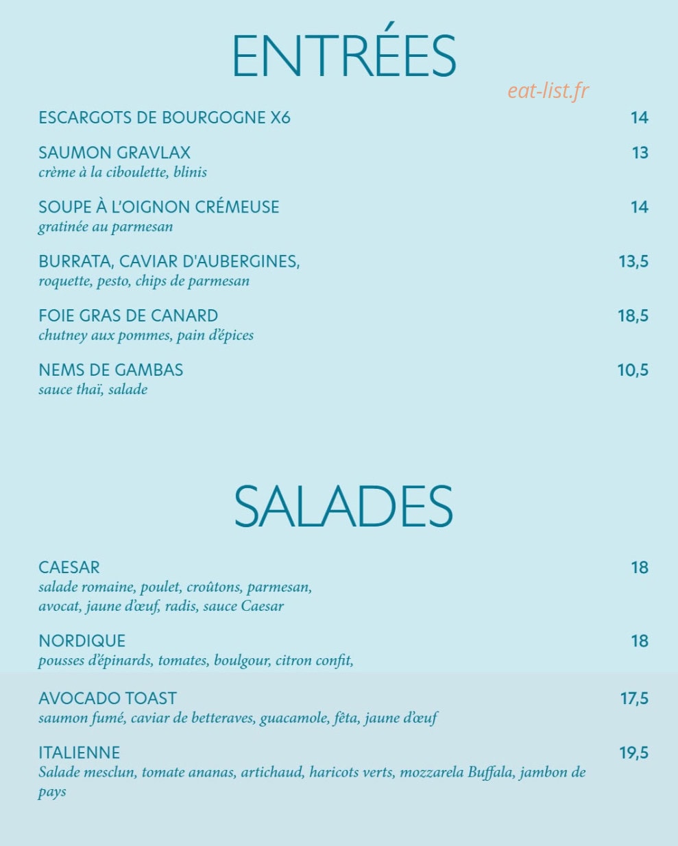 Le Paon — carte page 2