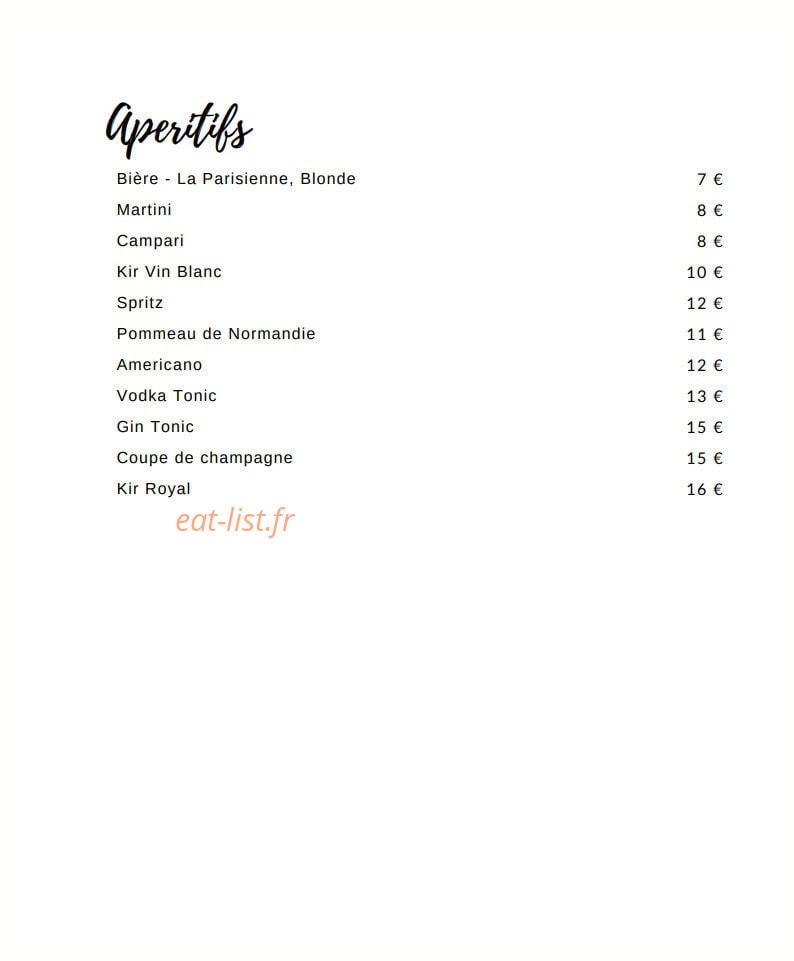 Le Petit George — carte page 2