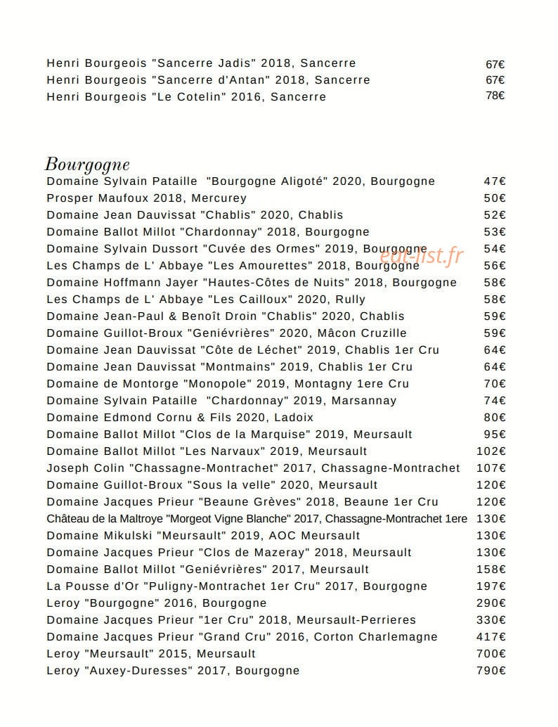 Le Petit George — carte page 4