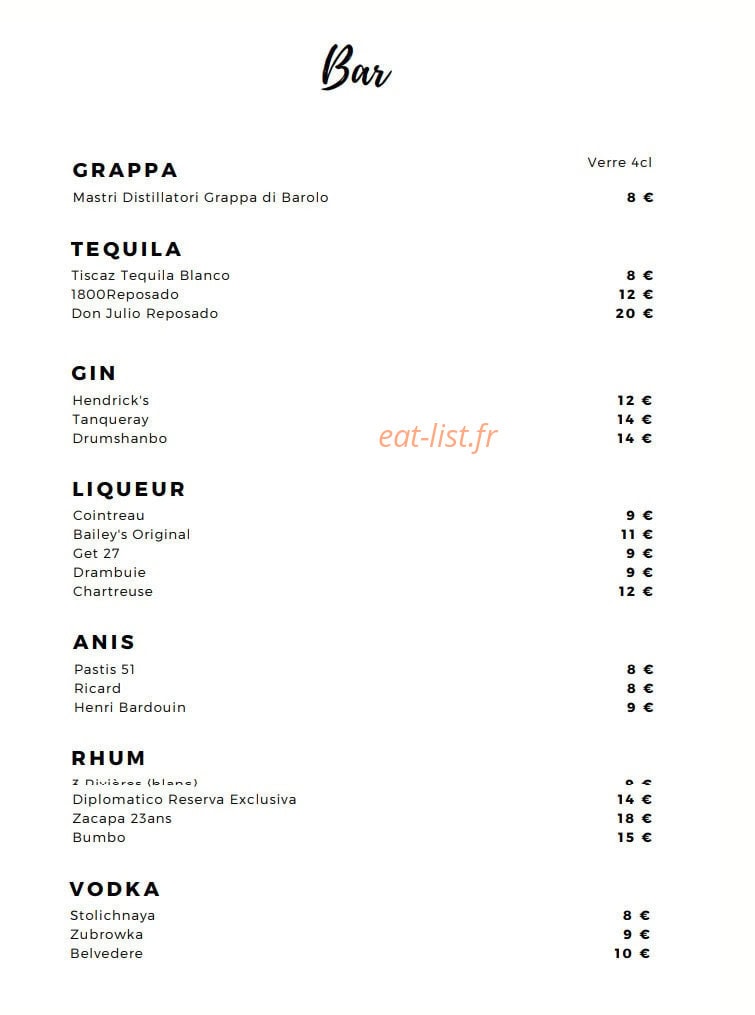 Le Petit George — carte page 10