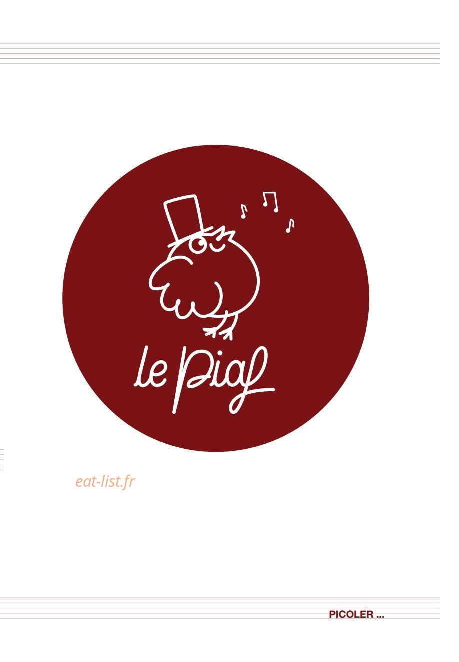 Le Piaf — carte page 5