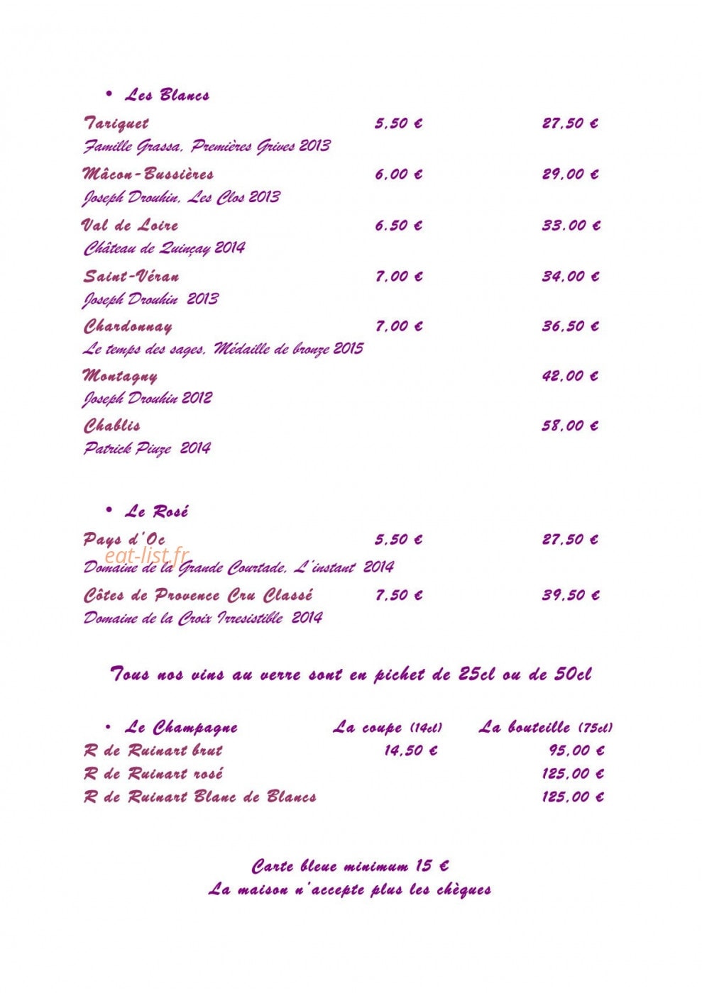 Le Sens Unique — carte page 4