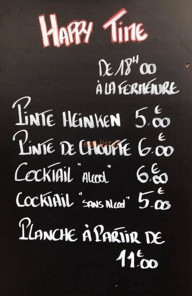 Le Tire Bouchon — carte page 2