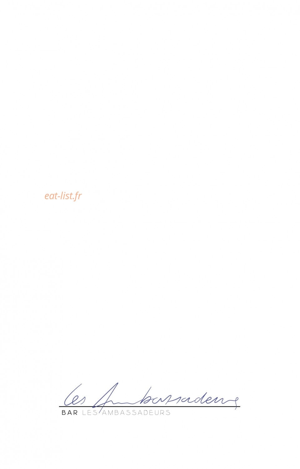 Les Ambassadeurs — carte page 11