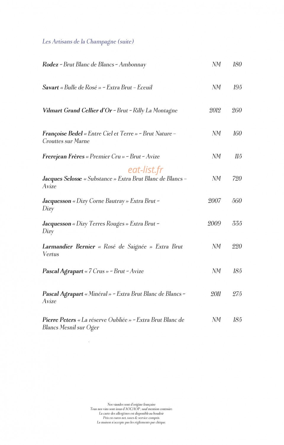 Les Ambassadeurs — carte page 18