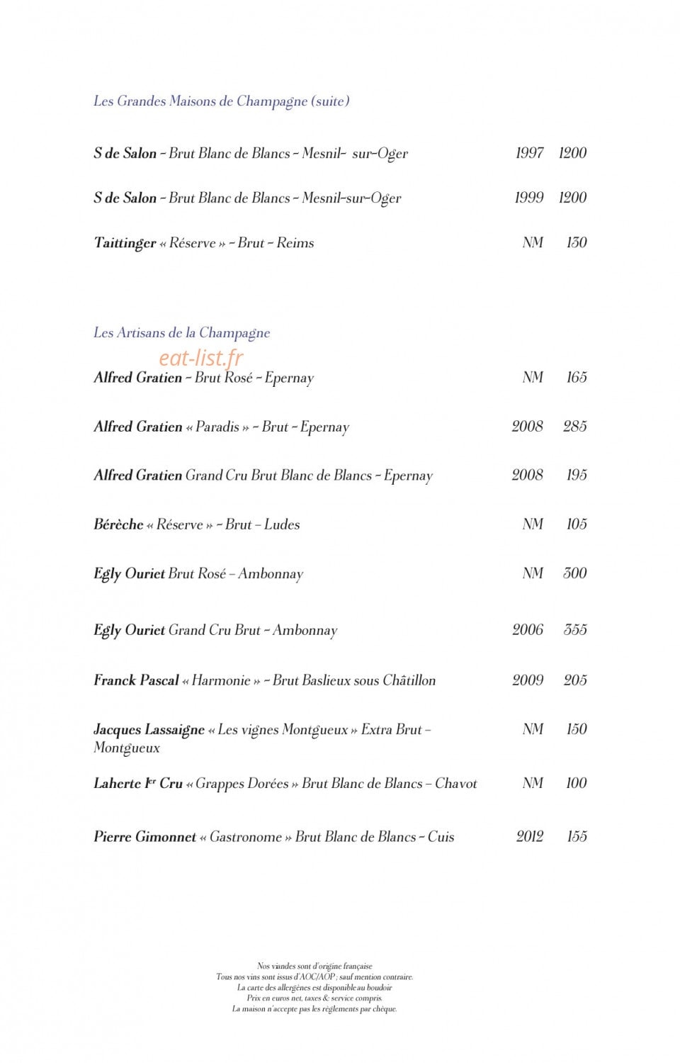Les Ambassadeurs — carte page 17