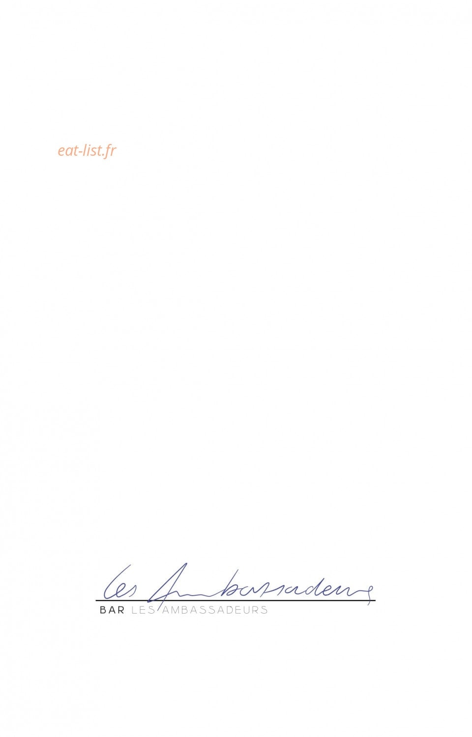 Les Ambassadeurs — carte page 1