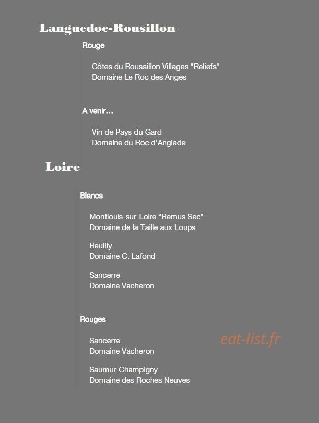 Les Caves de Taillevent — carte page 4