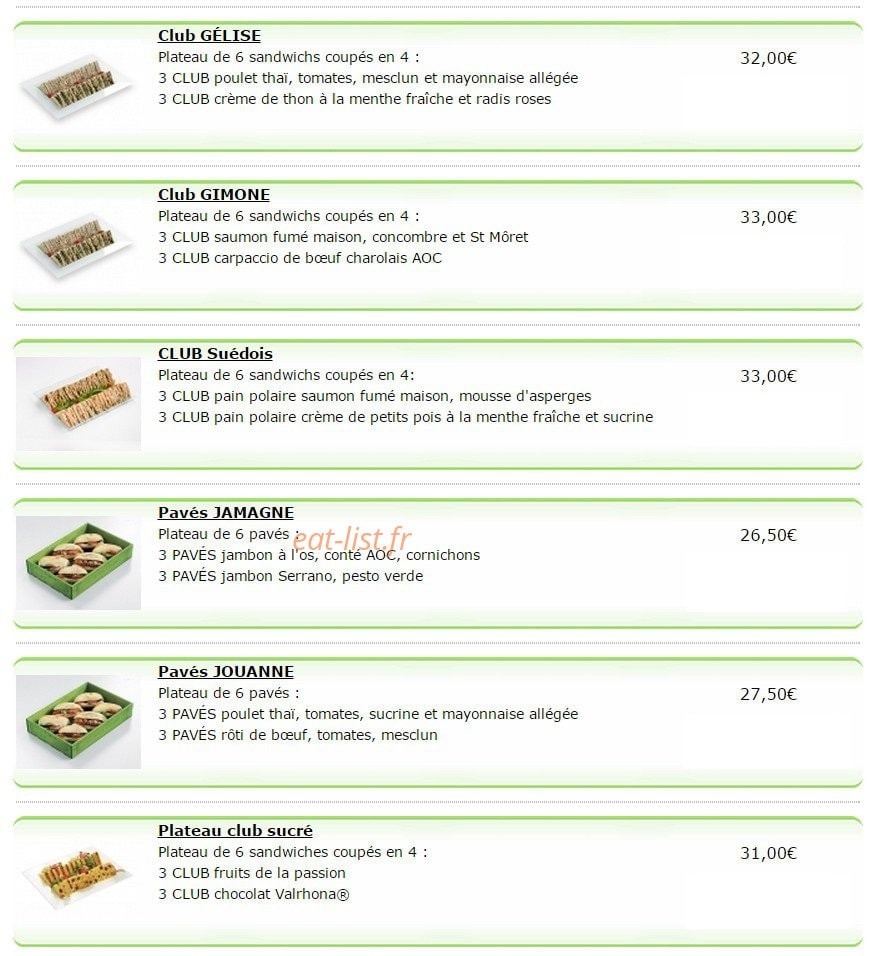 Les jardins d'epicure — carte page 6