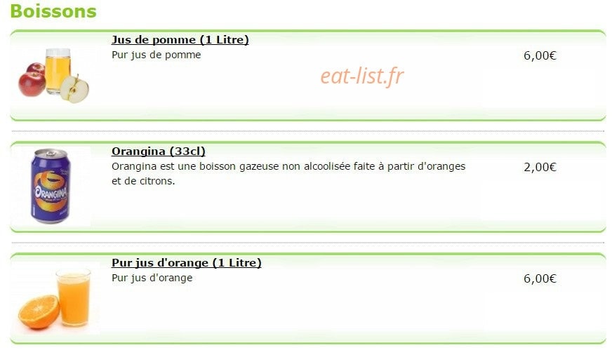 Les jardins d'epicure — carte page 20