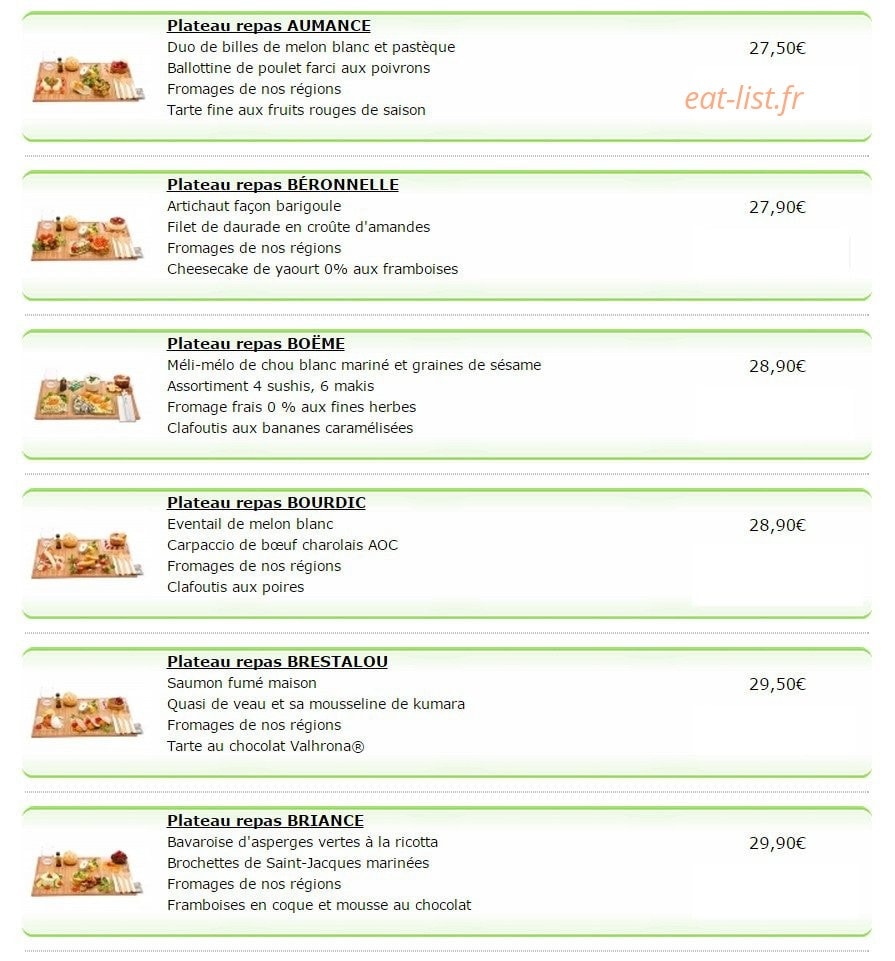 Les jardins d'epicure — carte page 2