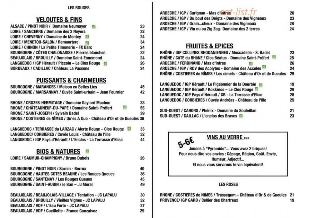 Les Tanins — carte page 4