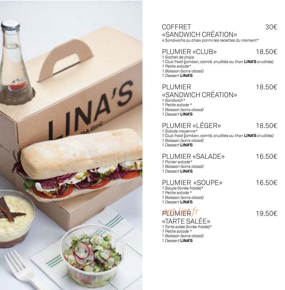 Lina's — carte page 4