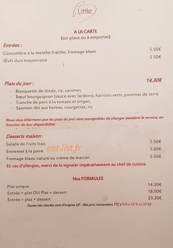Little B — carte page 1