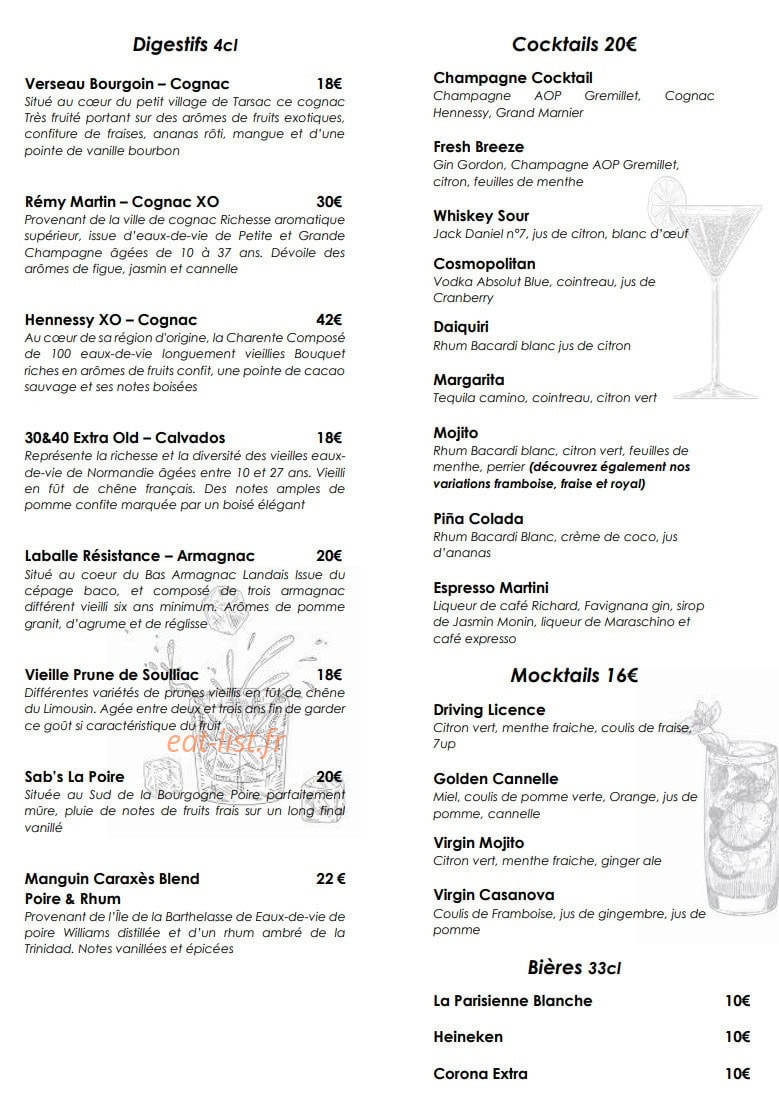 Ma Dame — carte page 5
