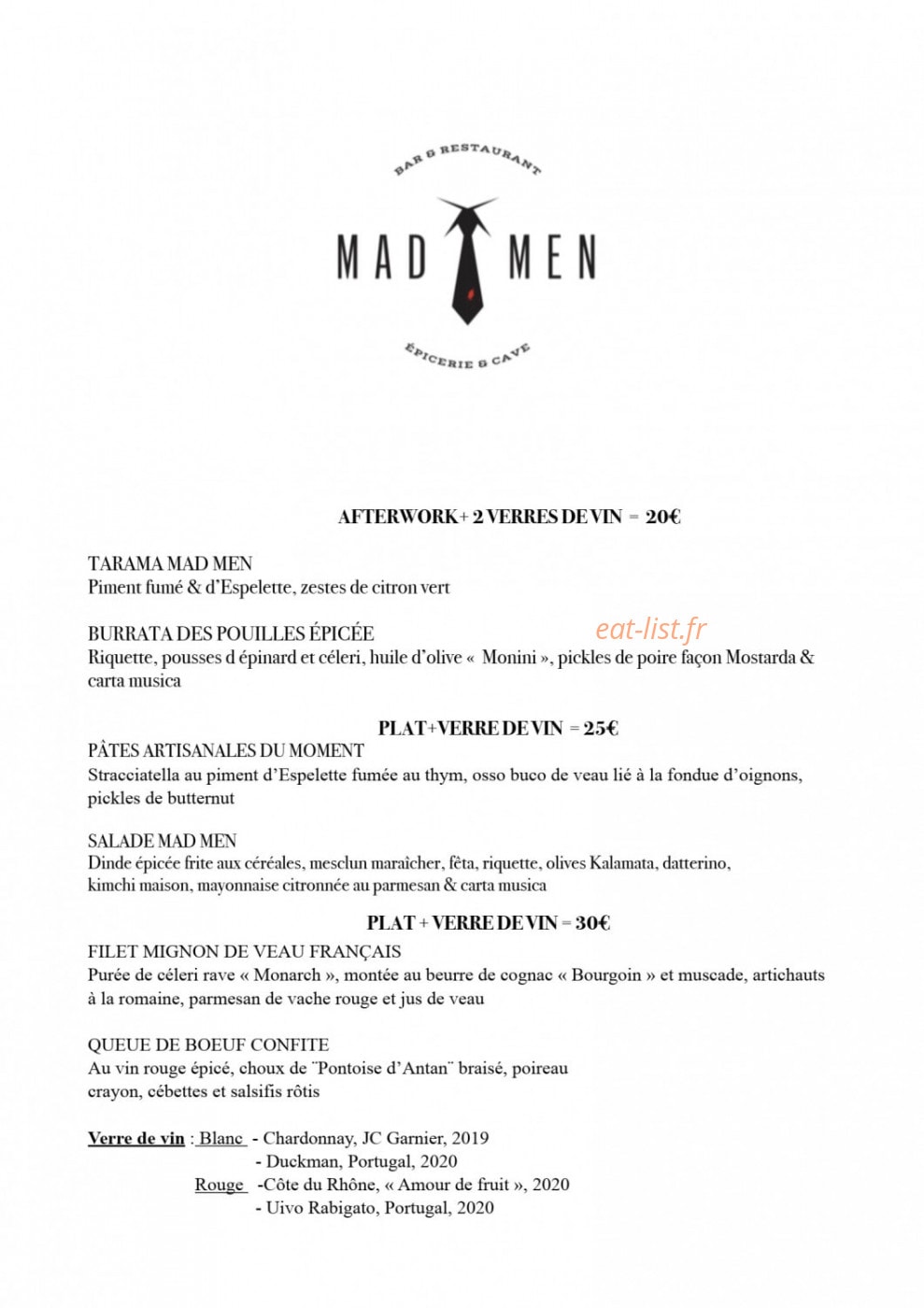 Madmen — carte page 6