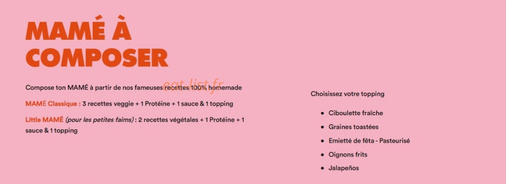 Mame Kitchen — carte page 5