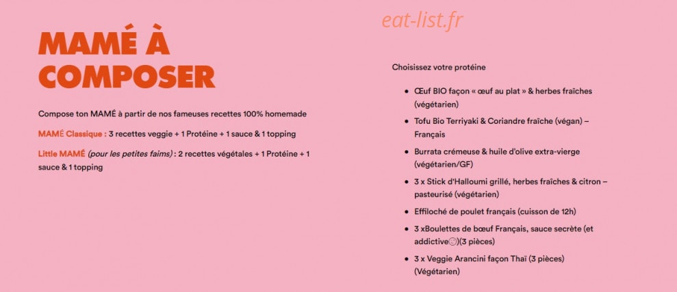 Mame Kitchen — carte page 3