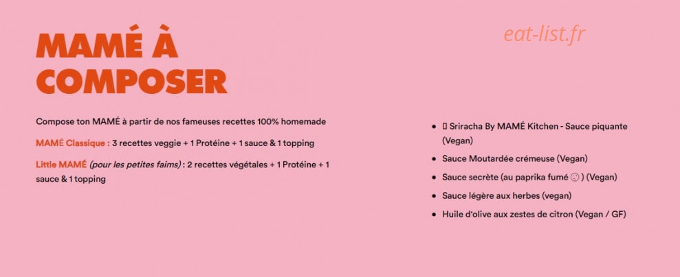 Mame Kitchen — carte page 4