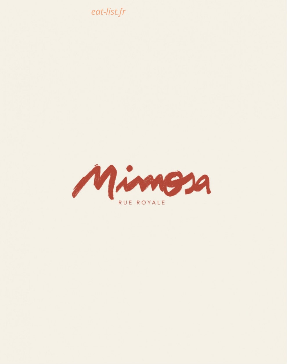 Mimosa — carte page 1