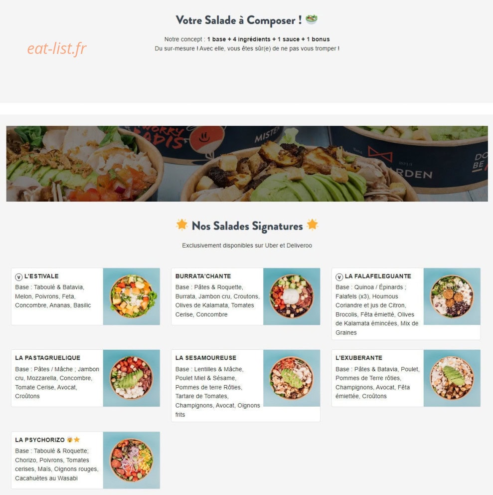 Mister Garden — carte page 1