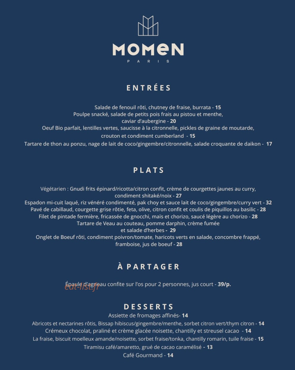 Momen — carte page 2